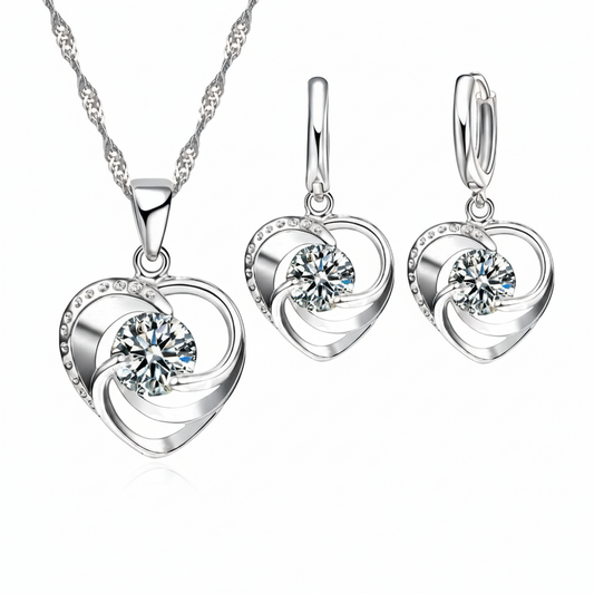 Silver Heart Set