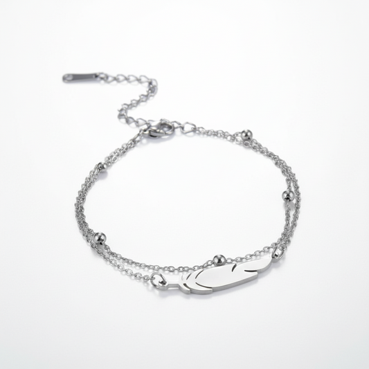 Double Layer Bead Anklet