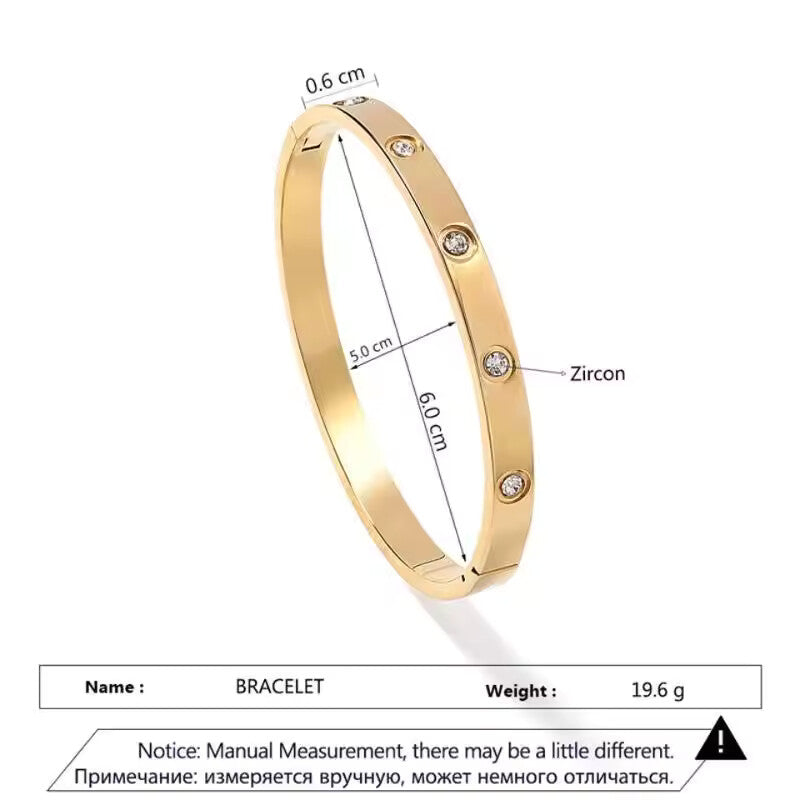 Stainless Steel Cross Bangle