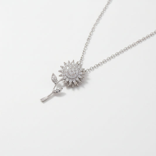 Zircon Sunflower Pendant