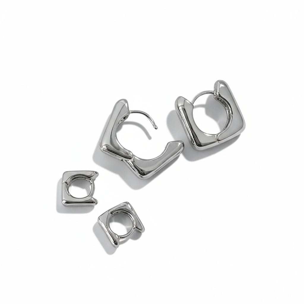 Geometric U-Shaped Earrings