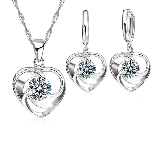 Silver Heart Set