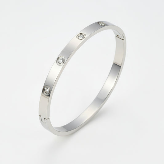 Stainless Steel Cross Bangle