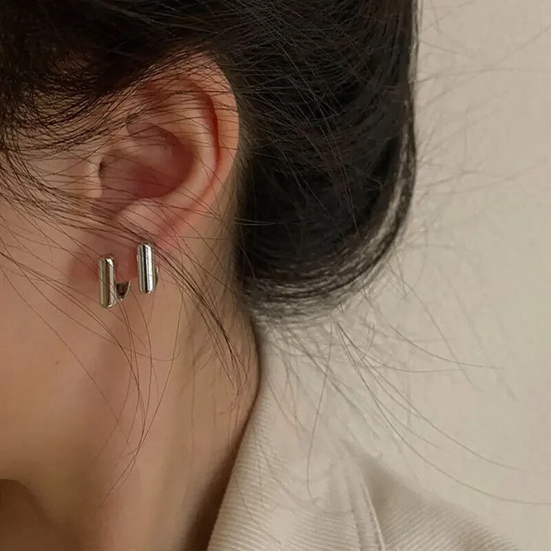 Geometric U-Shaped Earrings