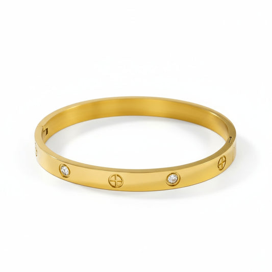 Stainless Steel Cross Bangle